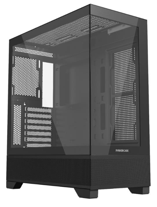 Изображение Корпус PowerCase Luminous (mATX, ATX, Mini-ITX, черный, без БП)/(CLB-L0)