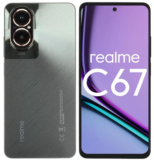 Изображение Смартфон Realme C67 RMX3890 (128 Гб/6 Гб) черный