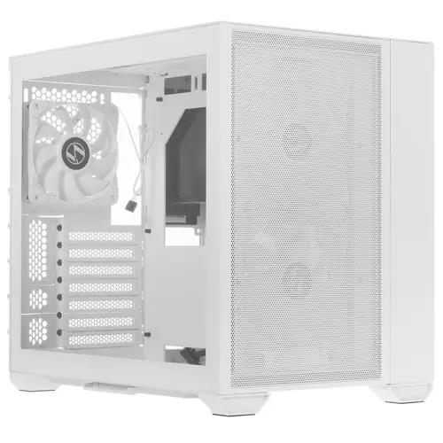 Изображение Корпус Lian Li PC-O11 Mini Air (mATX, ATX, Mini-ITX, EATX, белый, без БП)/(G99.O11AMW.R0)