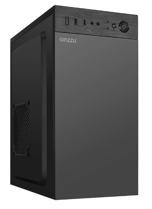 Изображение Корпус Ginzzu B400 (mATX, Mini-ITX, черный, без БП)/(Ginzzu B400)