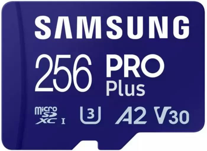 Изображение Карта памяти Samsung MicroSDXC PRO Plus Class 10 256 Гб адаптер на SD MB-MD256SA/EU