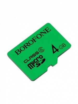 Изображение Карта памяти BOROFONE MicroSD Class 6 4 Гб  6931474701206