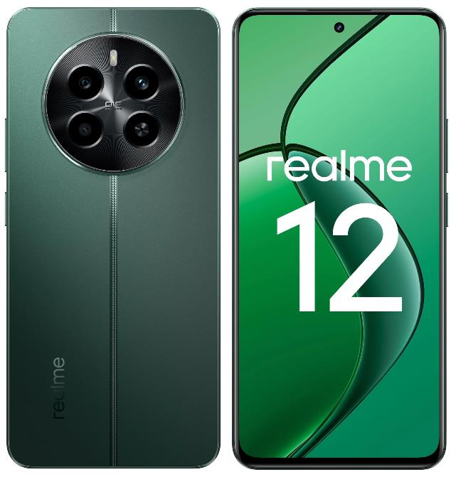 Изображение Смартфон Realme 12 4G RMX3871 (512 Гб/8 Гб) зеленый