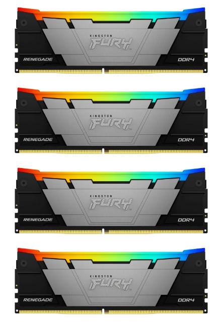 Изображение Оперативная память 4x32 GB DDR4 Kingston Fury Renegade (25600 МБ/с, 3200 МГц, CL16)