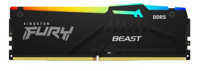 Изображение Оперативная память 16 GB DDR4 Kingston Fury Beast RGB (41600 Мб/с, 5200 МГц, CL36)