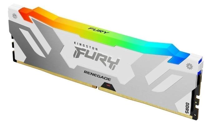 Изображение Оперативная память 16 GB DDR5 Kingston Fury Renegade White RGB (48000 Мб/с, 6000 МГц, CL32)