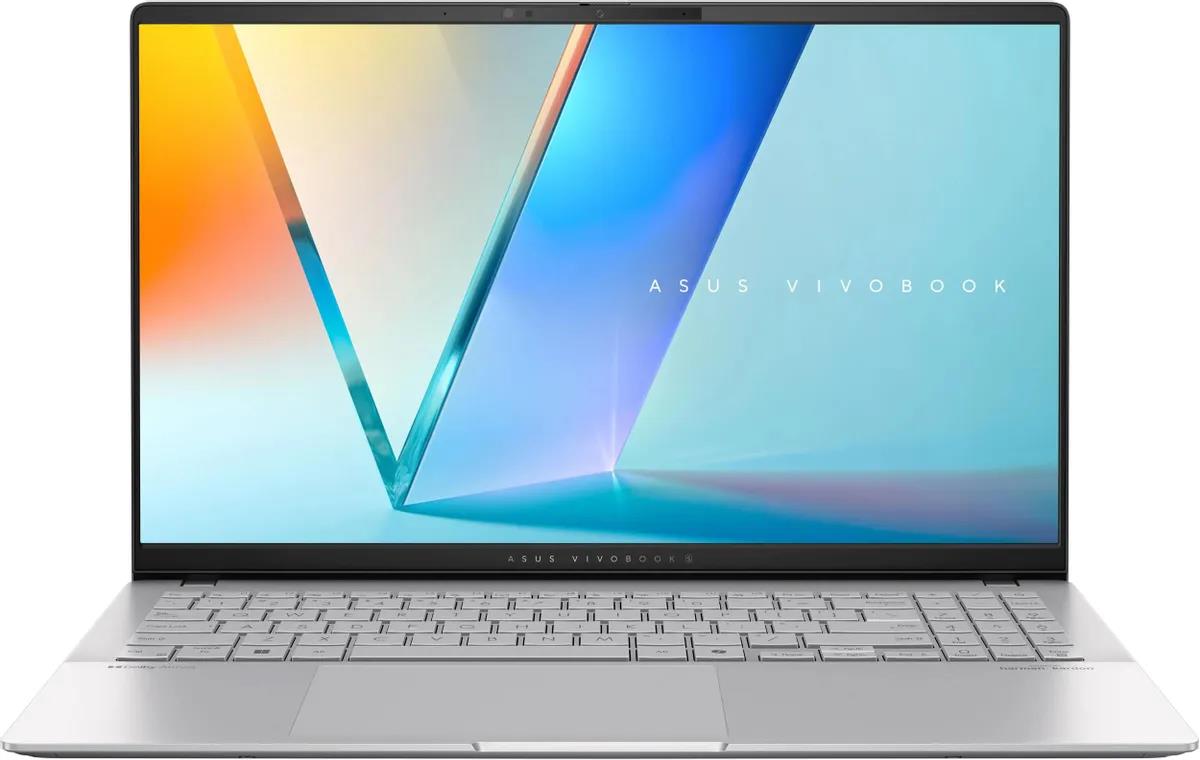 Изображение Ноутбук Asus Vivobook S 15 OLED S5507QA-MA052W (Snapdragon X1E 78 100 3400 МГц/ SSD 1024 ГБ  /RAM 32 ГБ/ 15.6" 2880x1620/VGA встроенная/ Windows 11 Home) (90NB14Q2-M00630)