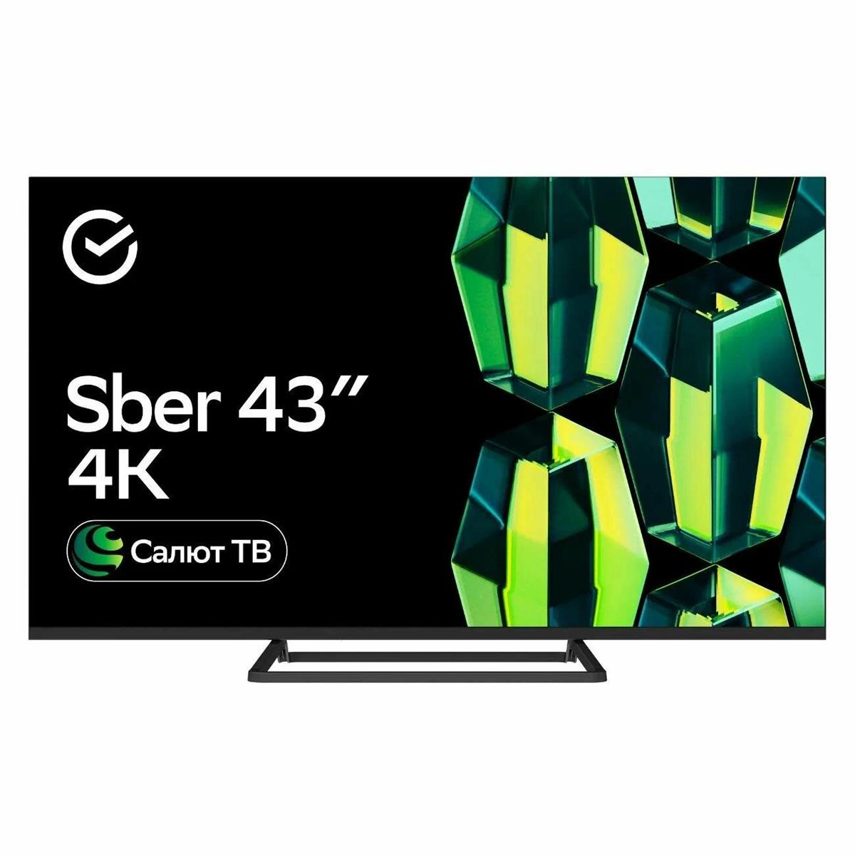 Изображение Телевизор Sber SDX-43U4128S 43" 4K Ultra HD Smart TV черный