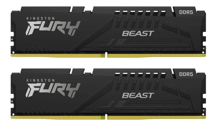 Изображение Оперативная память 2x16 GB DDR5 Kingston Fury Beast (51200 Мб/с, 6400 МГц, CL32)