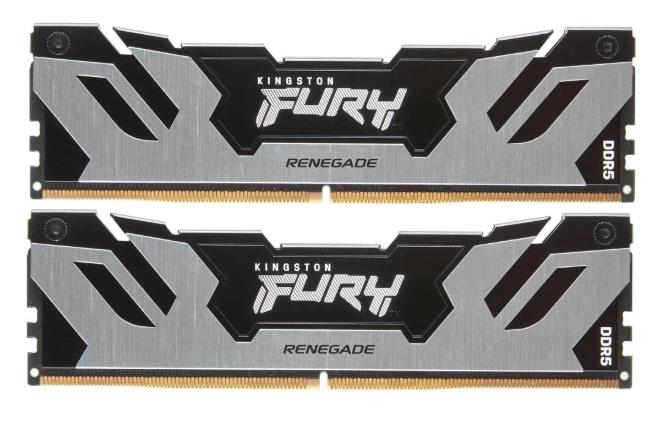 Изображение Оперативная память 2x16 GB DDR5 Kingston Fury Renegade Silver (60800 МБ/с, 7600 МГц, CL38)