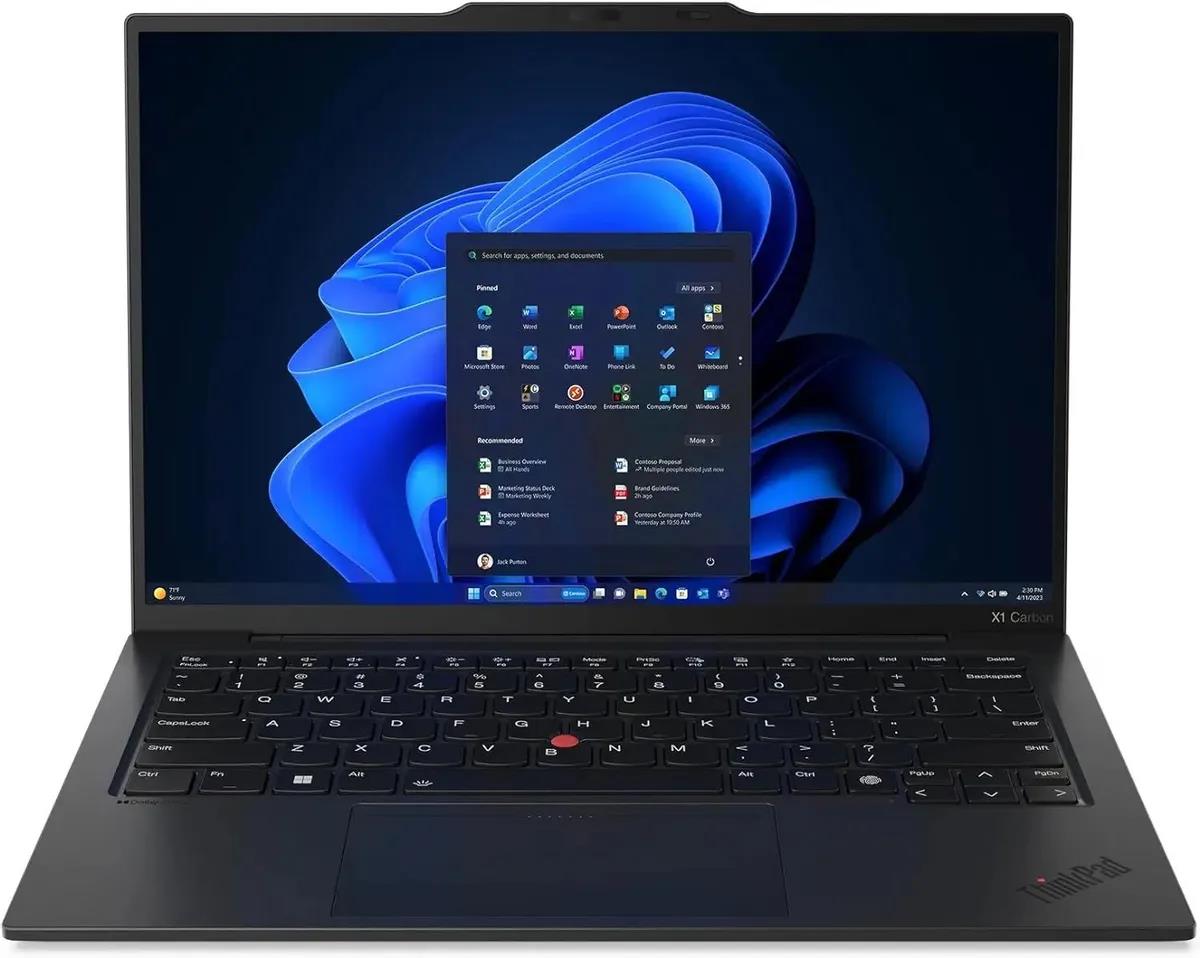 Изображение Ноутбук Lenovo ThinkPad X1 Carbon G12 (Intel 155U 1700 МГц/ SSD 1024 ГБ  /RAM 16 ГБ/ 14" 1920x1200/VGA встроенная/ Windows 11 Pro) (21KDS07D00)