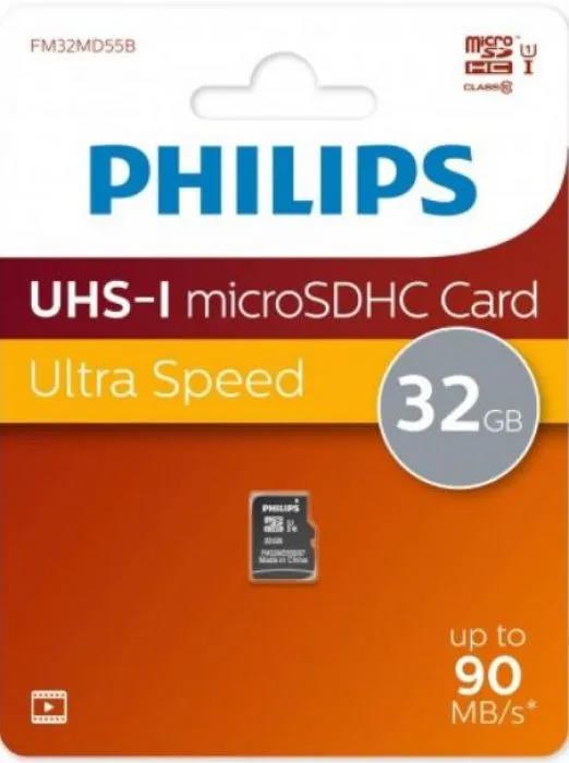 Изображение Карта памяти Philips MicroSDHC Class 10 32 Гб  FM32MD55B/97