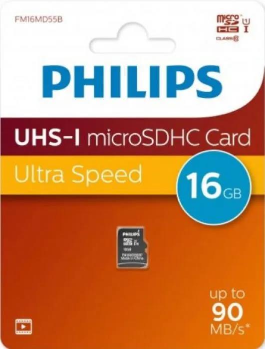 Изображение Карта памяти Philips MicroSDHC Class 10 16 Гб  FM16MD55B/97