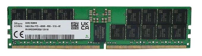 Изображение Оперативная память 1х64 GB DDR5 Hynix HMCG94MEBQA112N (38400 Мб/с, 4800 МГц, CL40)