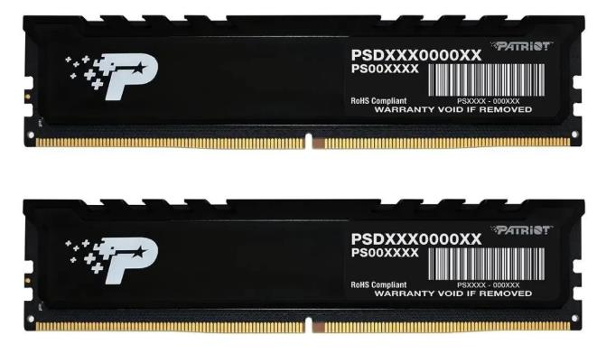 Изображение Оперативная память 2x32 GB DDR5 Patriot PSP564G4800KH1 (38400 Мб/с, 4800 МГц, CL40)