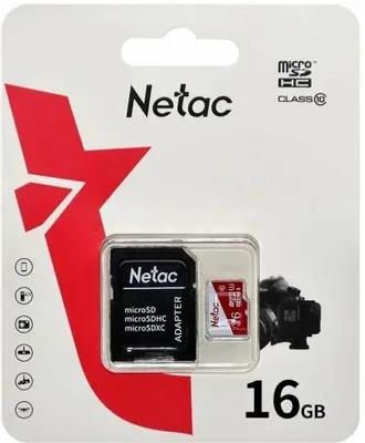 Изображение Карта памяти NETAC MicroSDHC P500 Eco Class 10 16 Гб  NT02P500ECO-016G-R