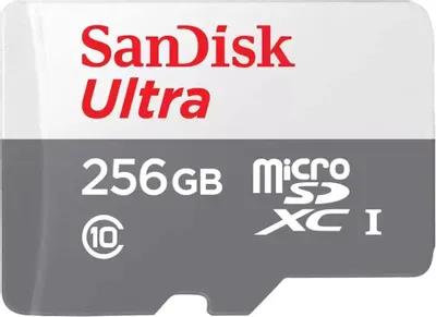 Изображение Карта памяти SanDisk MicroSDXC Ultra Class 10 256 Гб  SDSQUNR-256G-GN3MN