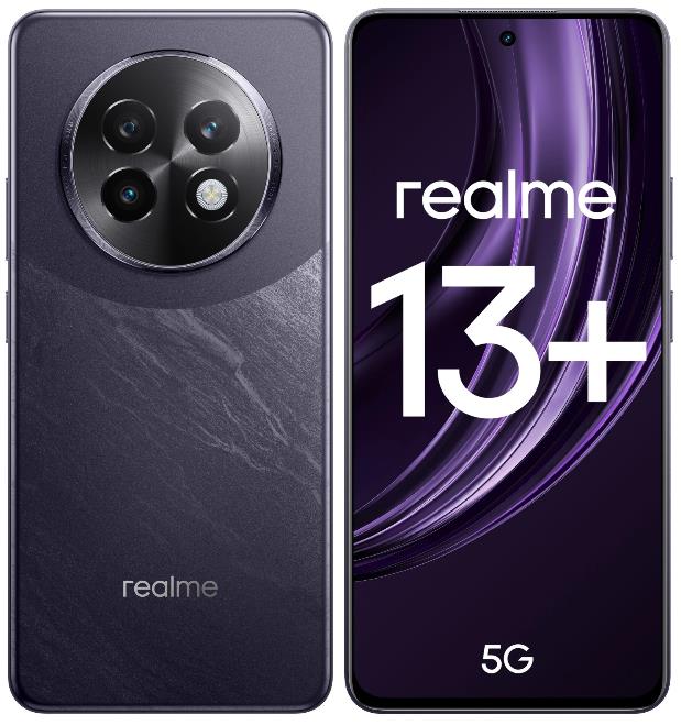 Изображение Смартфон Realme 13+ 5G (256 Гб/12 Гб) фиолетовый