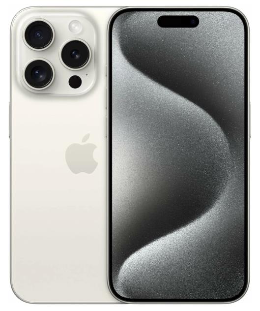 Изображение Смартфон Apple iPhone 15 Pro A3101 (1024 Гб/8 Гб) белый