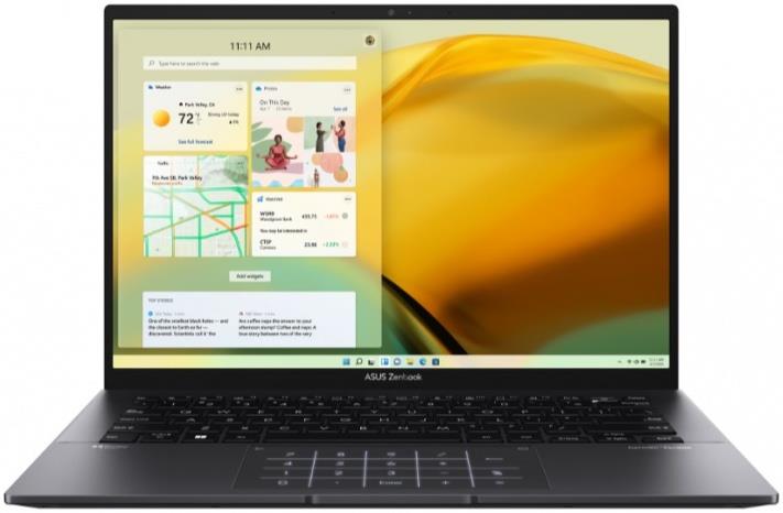 Изображение Ноутбук Asus Zenbook 14 UM3402YA-KP783W (AMD 7430U 2300 МГц/ SSD 512 ГБ  /RAM 8 ГБ/ 14" 2560x1600/VGA встроенная/ Windows 11 Home) (90NB0W95-M01LL0)