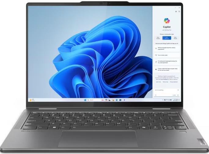 Изображение Ноутбук Lenovo Yoga 7 2-in-1 14IML9 (Intel 125H 1200 МГц/ SSD 512 ГБ  /RAM 16 ГБ/ 14" 1920x1200/VGA встроенная/ Windows 11 Home) (83DJ00AJRK)