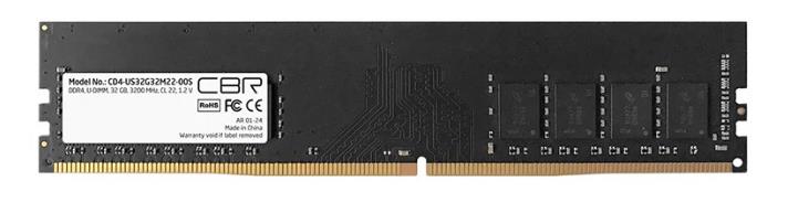 Изображение Оперативная память 1x32 GB DDR4 CBR CD4-US32G32M22-00S (25600 МБ/с, 3200 МГц, CL22)