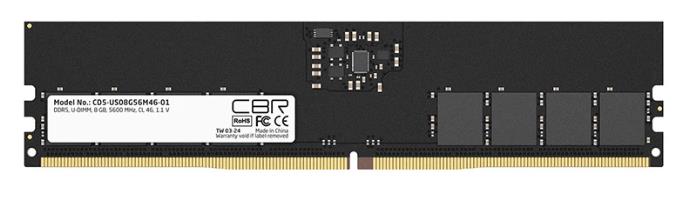 Изображение Оперативная память 8 GB DDR5 CBR CD5-US08G56M46-01 (44800 Мб/с, 5600 МГц, CL46)