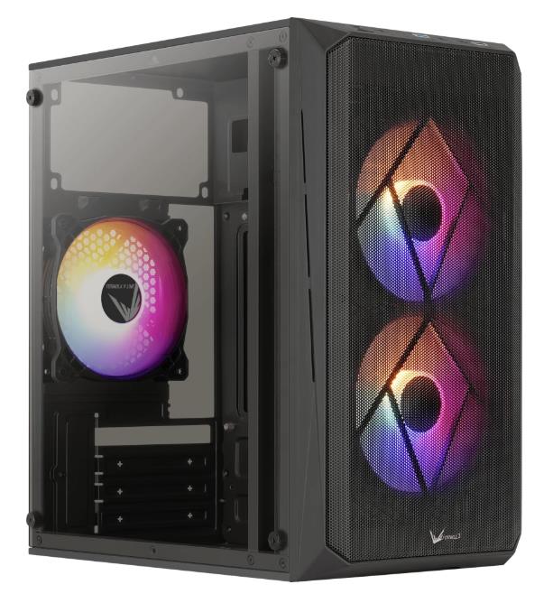 Изображение Корпус Formula Cs-107 Plus Black (mATX, Mini-ITX, черный, без БП)/(Cs-107 Plus Black)