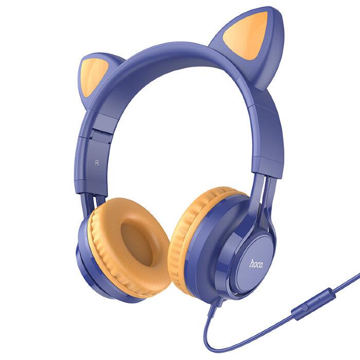 Изображение Наушники Hoco (6931474770400) W36 Midnight Blue синий