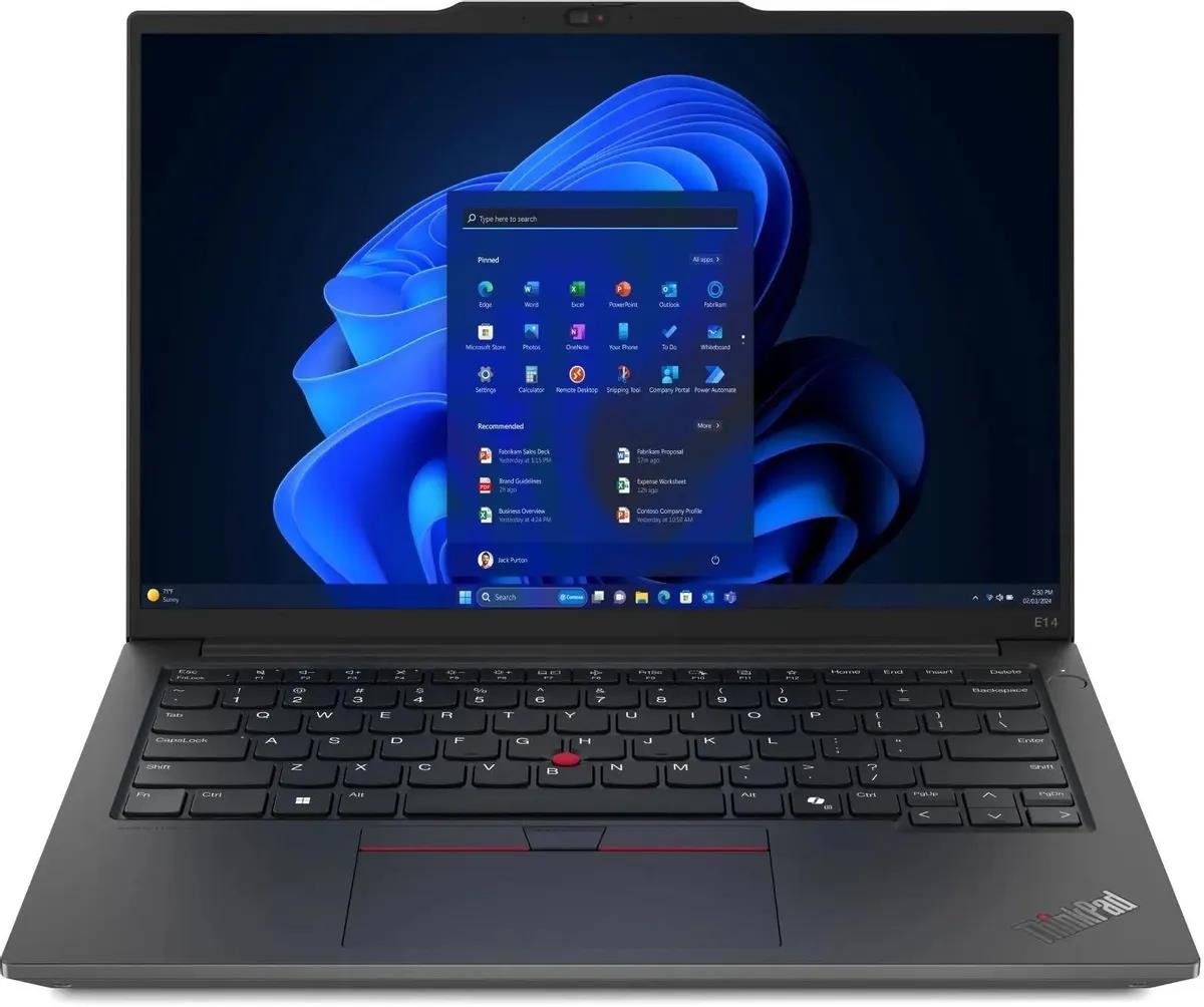 Изображение Ноутбук Lenovo ThinkPad E14 G6 (AMD 7535U 2900 МГц/ SSD 512 ГБ  /RAM 16 ГБ/ 14" 1920x1200/VGA встроенная/ Windows 11 Pro) (21M3S05R00)
